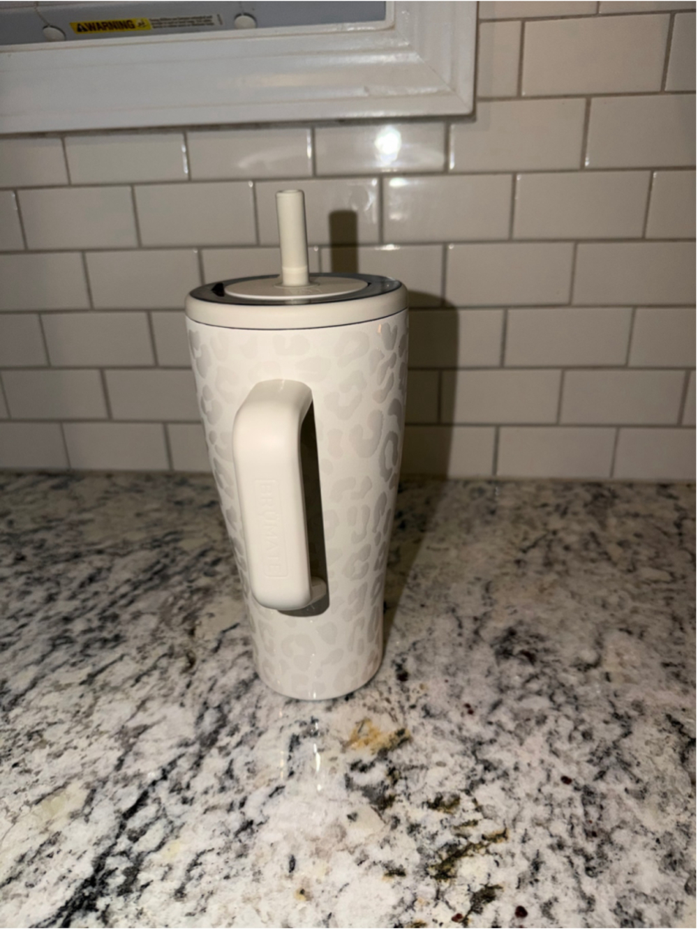 BrüMate Era 30oz Tumbler Water Bottle One Size White Grey Leopard Print - Picture 2 of 4